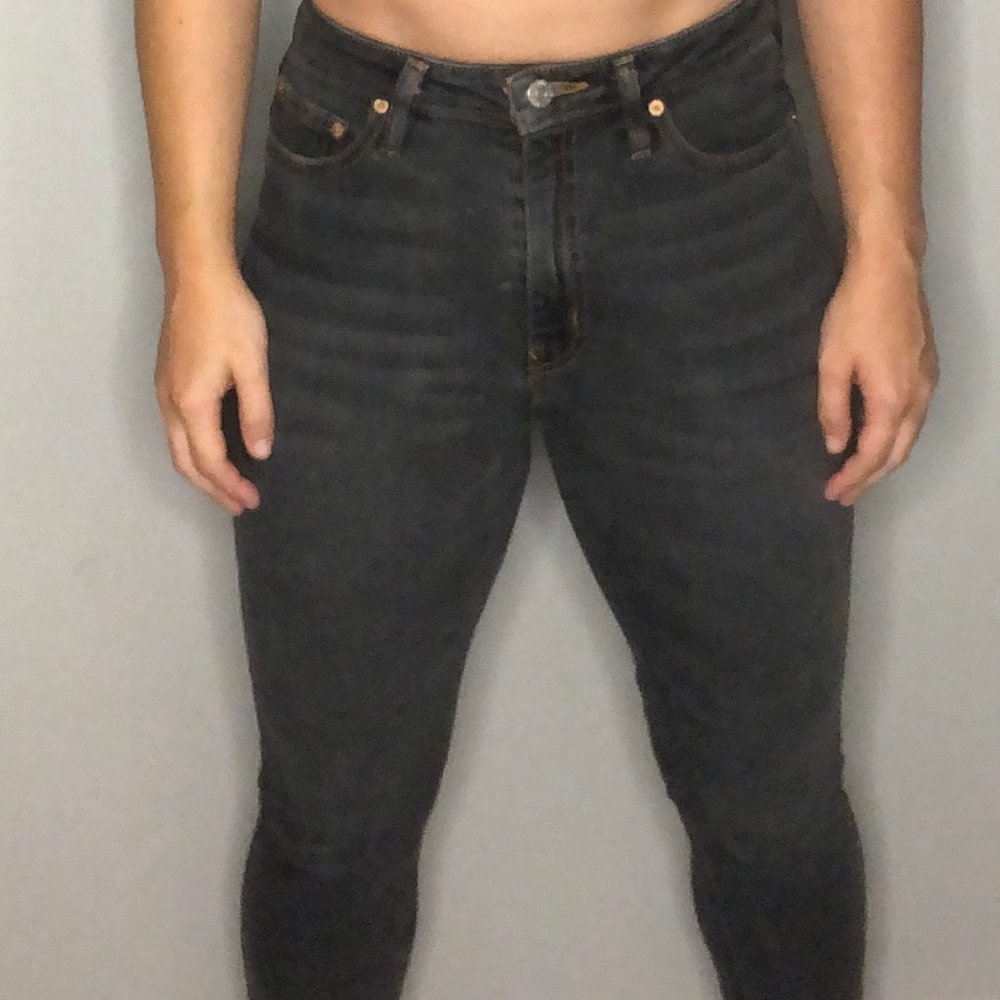 BDG Girlfriend High Rise Faded Black Jeans